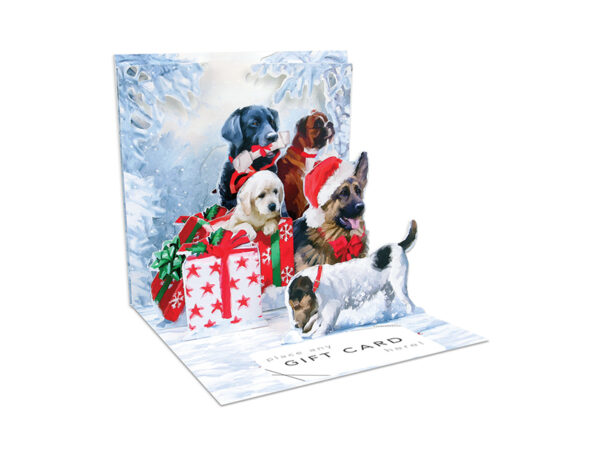 CHRISTMAS DOGS GIFT CARD