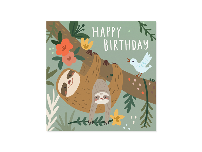 Details about   Sloth Birthday 3D Pop-up Card by Up With Paper 