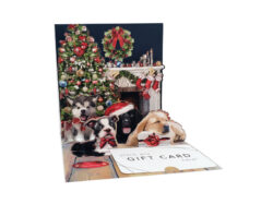 CHRISTMAS PUPPIES GIFT CARD